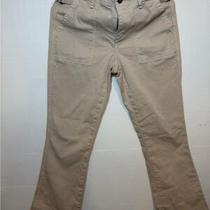 Anthropologie Women's Tan Straight Leg Jeans